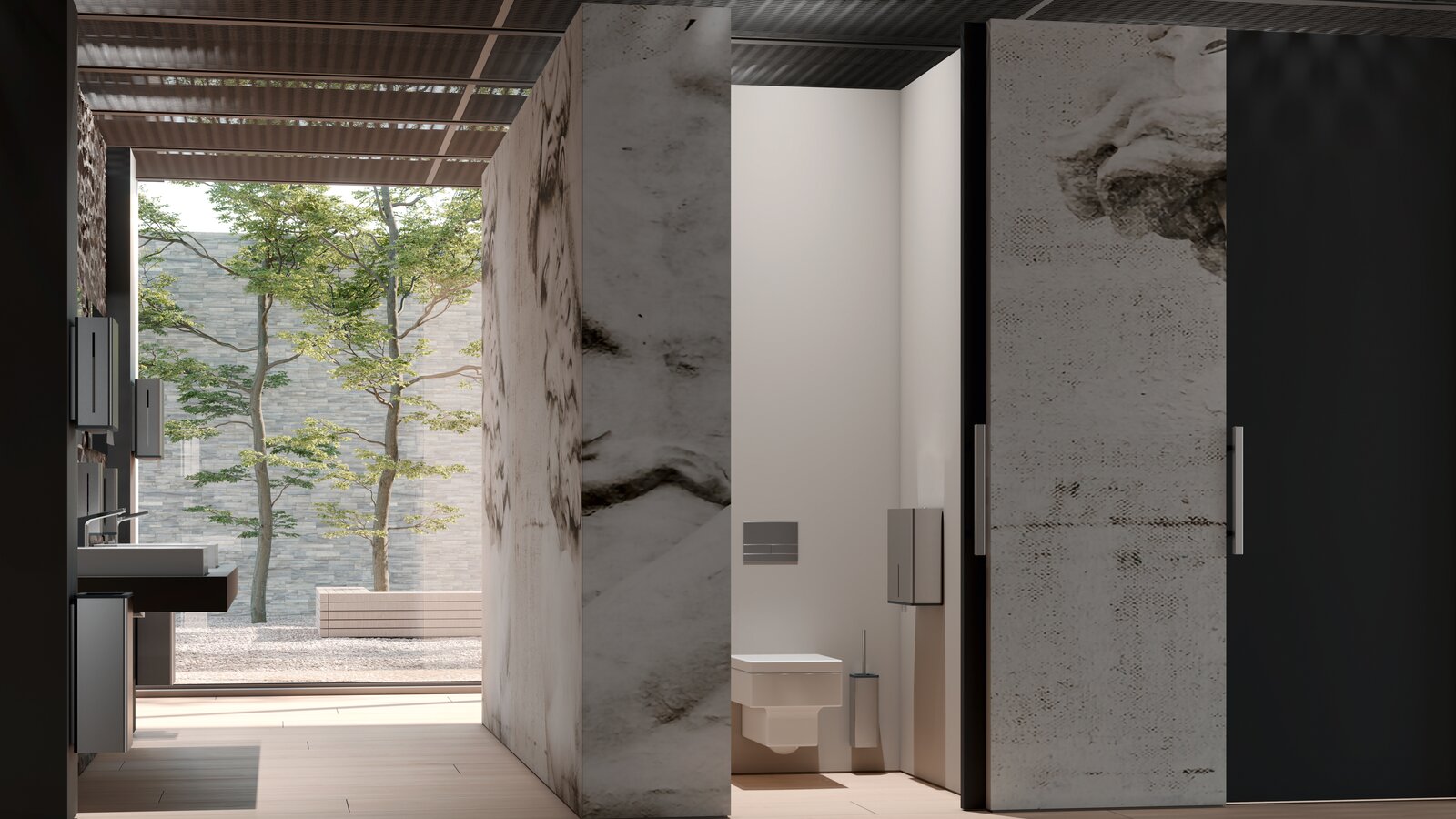Dispenser products in public buildings